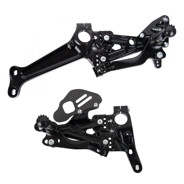Rearset with  side frame plates for Ducati V4-V4R-V4S